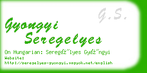 gyongyi seregelyes business card